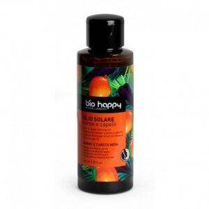 Aceite solar cuerpo y cabello Mango y zanahoria morada BIO HAPPY