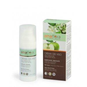 Crema gel facial ecológica purificante manzana y flores de limón Amaflora