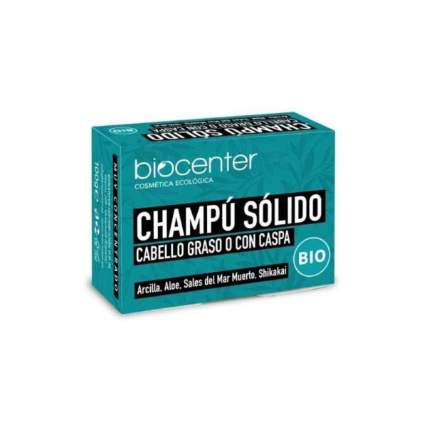 Champú sólido cabello graso o con caspa Biocenter