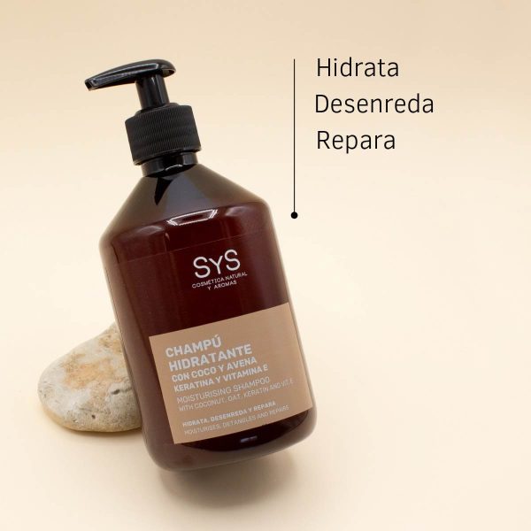 42163 Champu Hidratante Coco y Avena Con Keratina Desenrreda SyS 500ml SYS 1