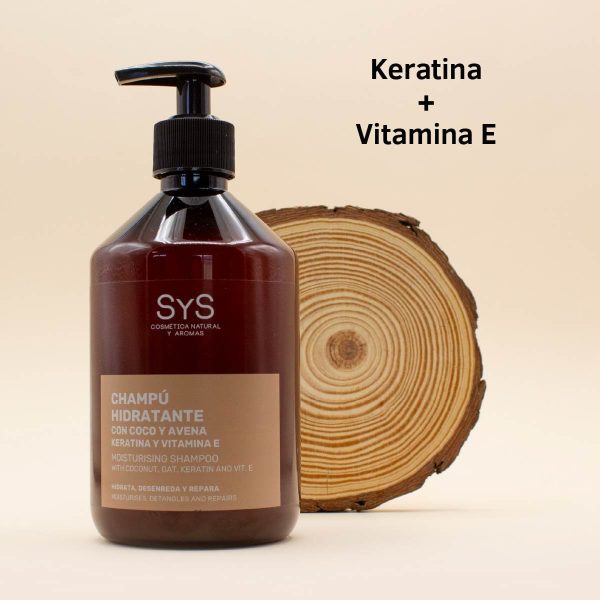 42163 Champu Hidratante Coco y Avena Con Keratina Suavizante Reparador SyS 500ml SYS