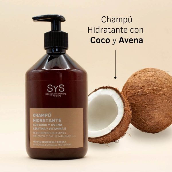 champú hidratante coco y avena sys